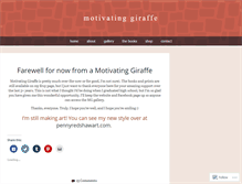 Tablet Screenshot of motivatinggiraffe.com